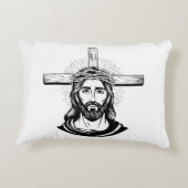 Jesus Christ Accent Kussen (Achterkant)