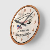 Jesus Christ and the American Soldier Medium Clock Ronde Klok (Hoek)