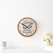 Jesus Christ and the American Soldier Medium Clock Ronde Klok (Huis)