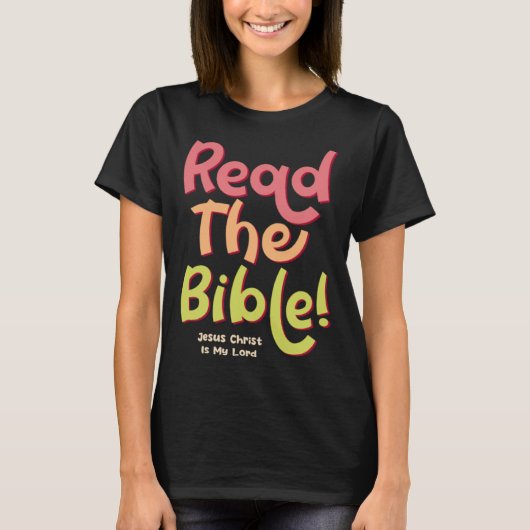 Jesus Christ Bible Study God Christian Faith T-shirt (Voorkant)