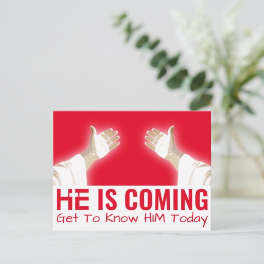 JESUS CHRIST BRIEFKAART (Staand voorkant)