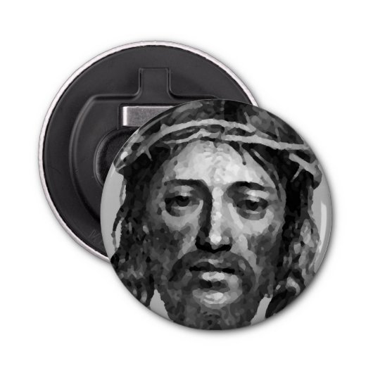 JESUS CHRIST BUTTON FLESOPENER (Voorkant)