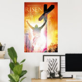 JESUS CHRIST Christelijk, religieus, bijbelse vers Poster (Thuiskantoor)
