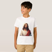 Jesus Christ Christian Kid's Tee Shirt (Voorkant volledig)