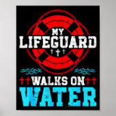 Jesus Christ Christian My Walks On Water  Poster (Voorkant)