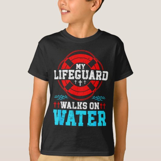Jesus Christ Christian My Walks On Water  T-shirt (Voorkant)