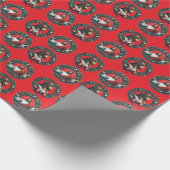 Jesus Christ Christmas Wreath Cadeaupapier (Hoek)