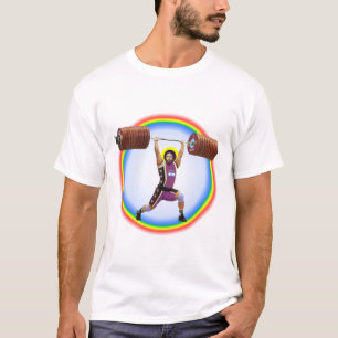 Jesus Christ Clean en Jerk meer dan 1000 pond T-shirt