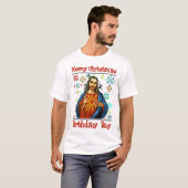 Jesus christ clipart Birth Day T-shirt (Voorkant volledig)
