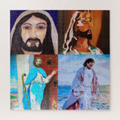 JESUS CHRIST collage Legpuzzel (Verticaal)