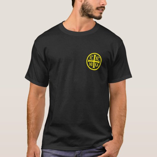 Jesus Christ Conqueror IC XC NIKA T-shirt (Voorkant)