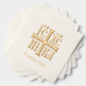 Jesus Christ Conquers Emblem Folie Servetten (Insitu (Gestapeld))