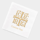 Jesus Christ Conquers Emblem Folie Servetten (Links)