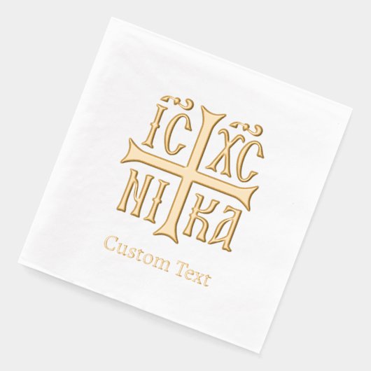 Jesus Christ Conquers Emblem Folie Servetten (Links)