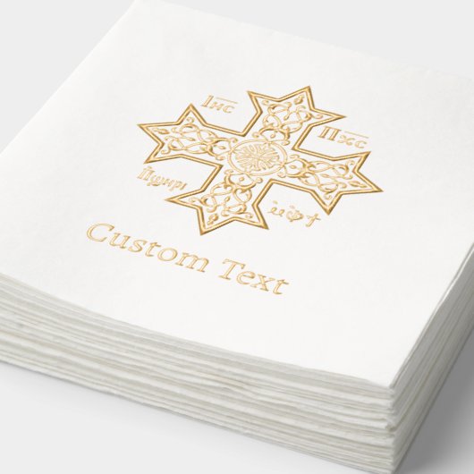 Jesus Christ Conquers Emblem Folie Servetten (Detail)