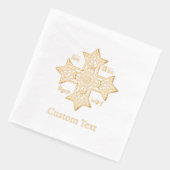 Jesus Christ Conquers Emblem Folie Servetten (Links)