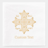 Jesus Christ Conquers Emblem Folie Servetten (Voorkant)