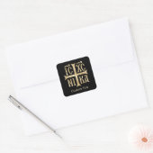 Jesus Christ Conquers Emblem Vierkante Sticker (Envelop)