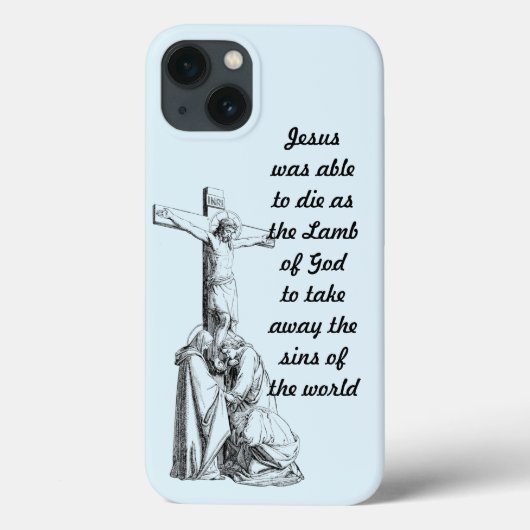 Jesus Christ Crucifixion cross Bible Quotes Case-Mate iPhone Case (Achterkant)