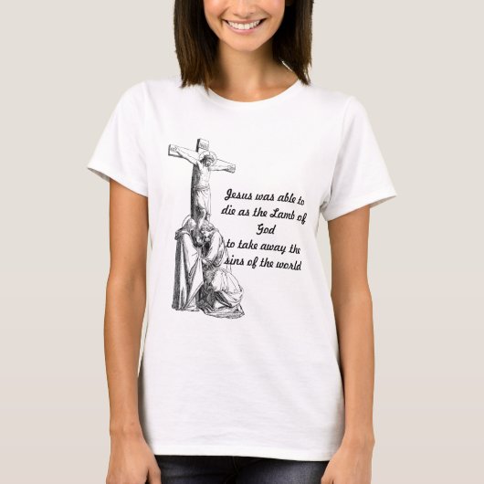 Jesus Christ Crucifixion cross Bible quotes  T-shirt (Voorkant)