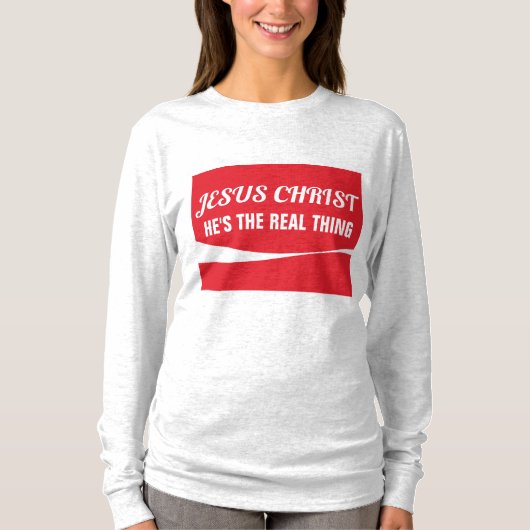 JESUS CHRIST - DE ECHTE Christelijke T-Shirts (Voorkant)
