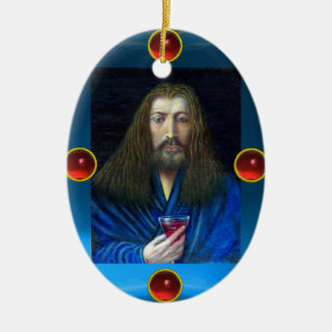 JESUS CHRIST, DE KANS KERAMISCH ORNAMENT