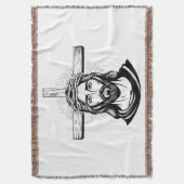 Jesus Christ Deken (Voorkant Verticaal)