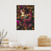 Jesus Christ Easter Bunny Poster (Keuken)