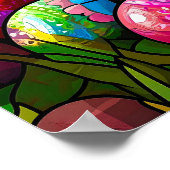 Jesus Christ Easter Glas in lood Poster (Hoek)