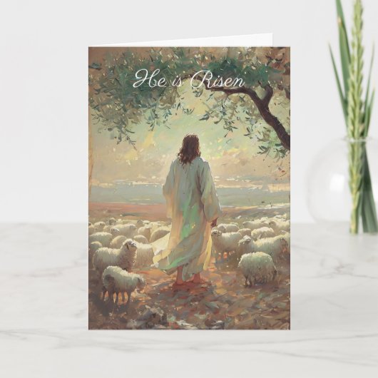 Jesus Christ Easter Religious Chisrian Kaart (Voorkant)