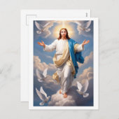 Jesus Christ Feestdagenkaart (Voorkant / Achterkant)