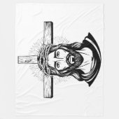 Jesus Christ Fleece Deken (Voorkant)