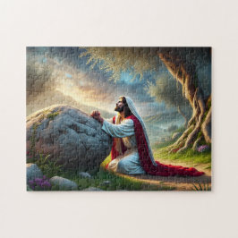 Jesus Christ Gethsemane Prayer Christian Garden Legpuzzel