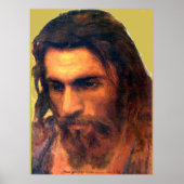 Jesus Christ head study before 1872 by I. Kramskoi Poster (Voorkant)