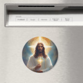Jesus Christ Heavenly Image for your Refrigerator Magneet (Insitu (Vaatwasser))