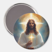 Jesus Christ Heavenly Image for your Refrigerator Magneet (Voorkant / Achterkant)