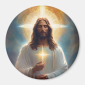 Jesus Christ Heavenly Image for your Refrigerator Magneet (Voorkant)