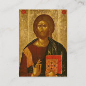 Jesus Christ Icon Memorial Prayer Kaart Plaatskaartje (Voorkant)