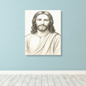 Jesus Christ Illustration™ LDS Art Canvas Afdruk (Insitu (Houten vloer))