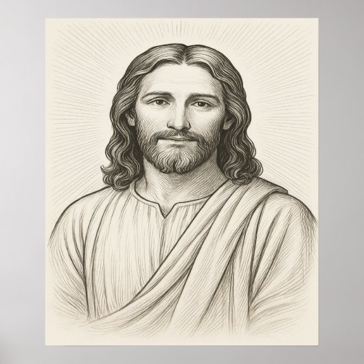 Jesus Christ Illustration™ LDS Art Poster (Voorkant)