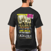 JESUS CHRIST IS EEN ZWARTE MAN Basic T-shirt met d (Achterkant)