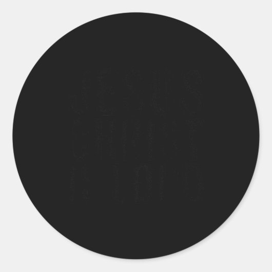 Jesus Christ Is Lord Christian Faith Believer Reli Ronde Sticker (Voorkant)