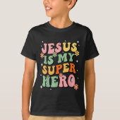 Jesus Christ Is My Superhero Jesus Loves You Funny T-shirt (Voorkant)