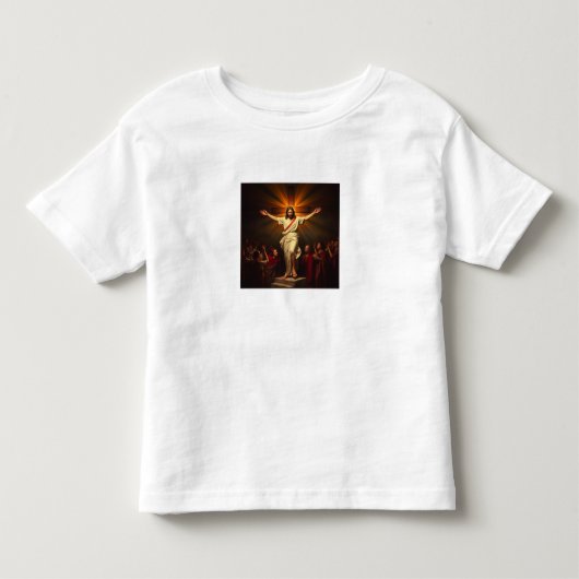 Jesus Christ is Risen Baby Tee Shirt (Voorkant)