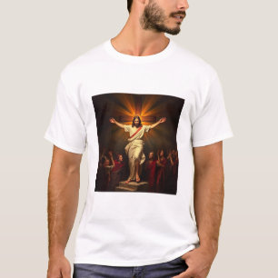 Jesus Christ is Risen Mannen Tee Shirt