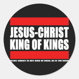 Jesus Christ - King of Kings Ronde Sticker