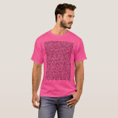 Jesus Christ Lyrics T-shirt (Voorkant volledig)
