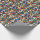 Jesus Christ Mary & Joseph Christelijk Glas in loo Cadeaupapier (Hoek)