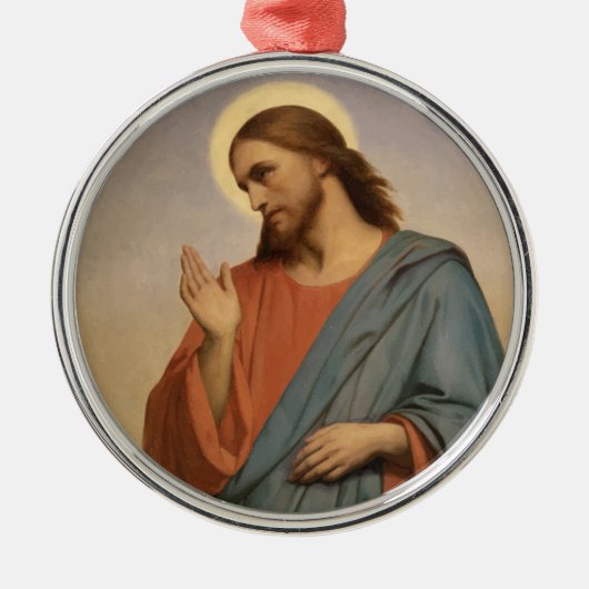 JESUS CHRIST METALEN ORNAMENT (Voorkant)