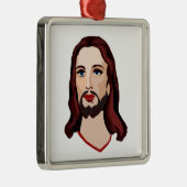 JESUS CHRIST METALEN ORNAMENT (Rechts)